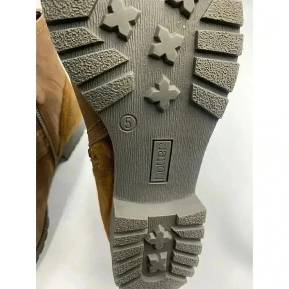 Hotter Lotty Women's Brown Leather Ankle Zip Biker‎ Boots Burnished Toe Sz 7 US - Picture 8 of 8